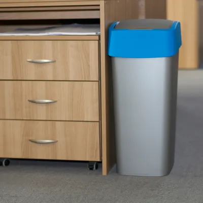 CURVER Kanta za odpatke 45L siva/plava Flip