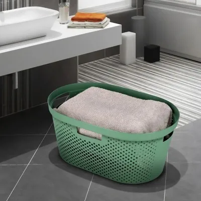 CURVER Korpa za veš 40L čisti zelena INFINITY