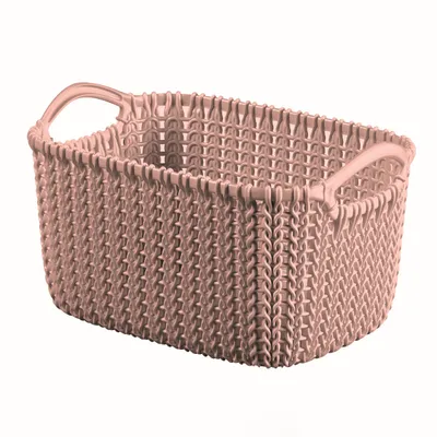 Korpa za odlaganje 3L roza KNIT CURVER