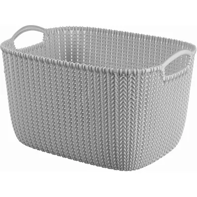 Korpa za odlaganje 19L siva KNIT CURVER