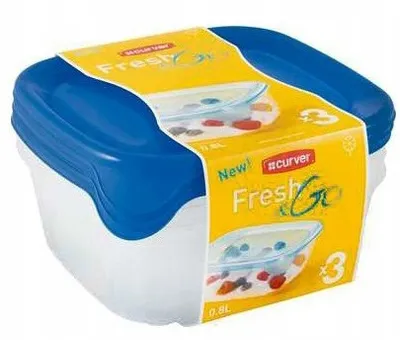 CURVER Posuda za hranu set 3x0.8L mix