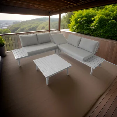 MVN Ugaona Lounge garnitura siva CAPRI