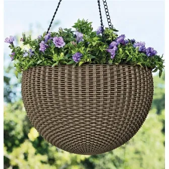 KETER Saksija viseća bež 35x35x22cm rattan