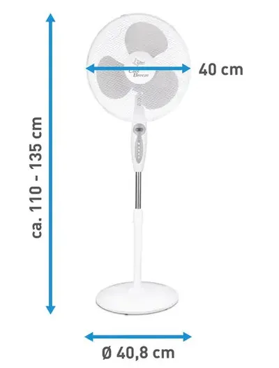 Ventilator sa postoljem Suntec CoolBreeze 4000SV+RC s daljinskim