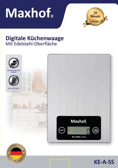 Maxhof KE-A-SS Digitalna kuhinjska vaga