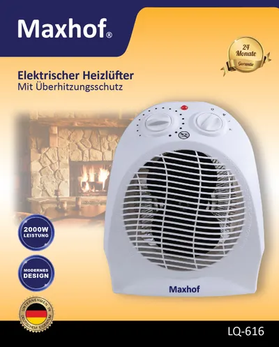 Maxhof LQ-616 ventilator - grijalica