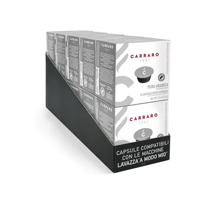 Lavazza a Modo Mio kompatibilne kapsule CARRARO PURO ARABICA - 160 kapsula