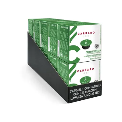 Lavazza a Modo Mio kompatibilne kapsule CARRARO CREMA ESPRESSO - 160 kapsula