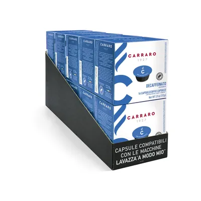Lavazza a Modo Mio kompatibilne kapsule CARRARO DECAFF - 160 kapsula