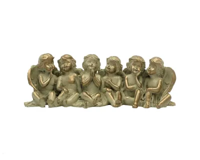 Dekorativna figura 6 anđela 20 x 7 x 5 cm