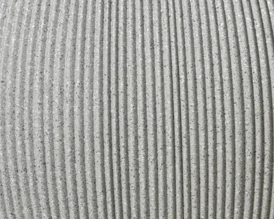 PVC saksija rebrasta - okrugla, svijetlo siva (O37 x 30 cm / O53 x 41 cm)