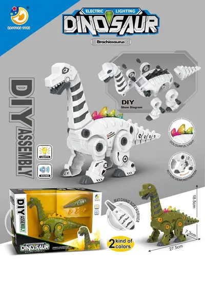 DIY Električni Dinosaur – dinosaurus sa Svjetlima i Zvukovima