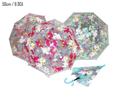 Kišobran za djevojčice UNICORN prečnik 50 cm