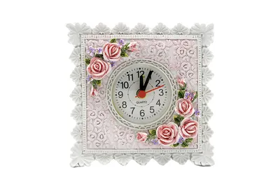 Stoni dekorativni sat 12 x 12 x 4 cm
