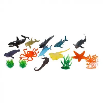 Set plastičnih figurica morskih životinja – 15 komada