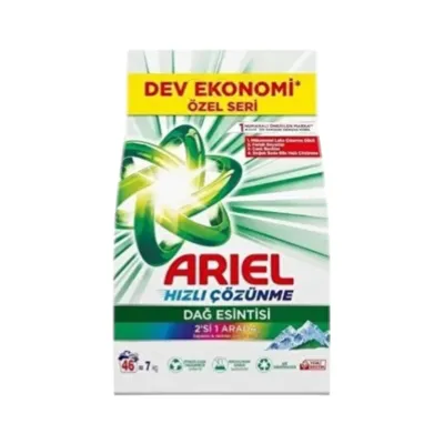 Ariel 2u1 Praškasti Deterdžent - Planinska Svježina 7 kg