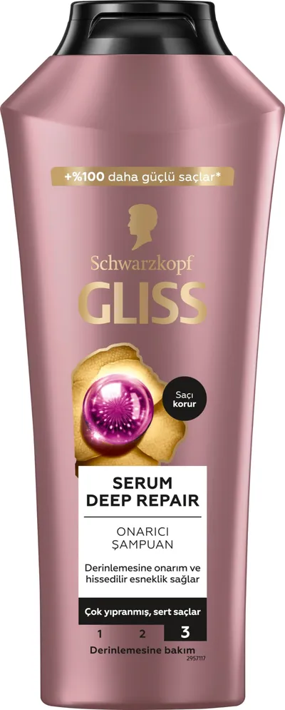 Gliss Serum Deep Repair Šampon - Biotin Kompleks & Cvijet Božura 400 ml