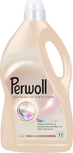 Perwoll Renew Tečni Deterdžent za Svijetlu Odjeću - 3.96 L (72 pranja)