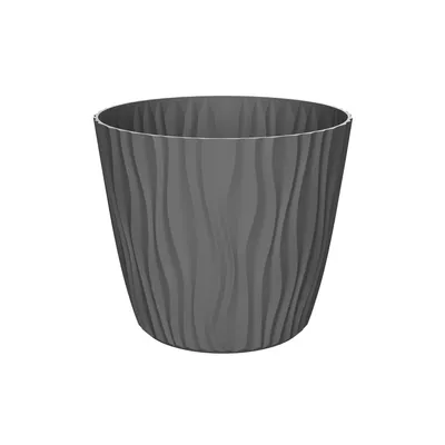 Saksija SAHARA 18 cm - Tamno siva