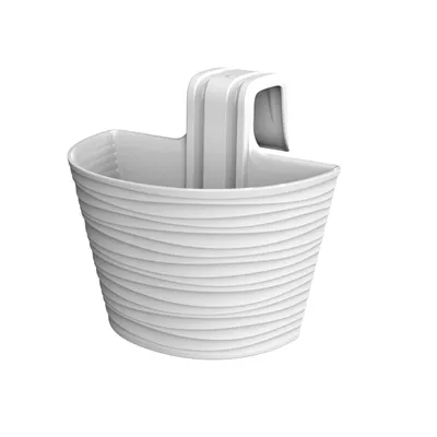 Žardinjera SIENA Mono 30 cm - Bijela
