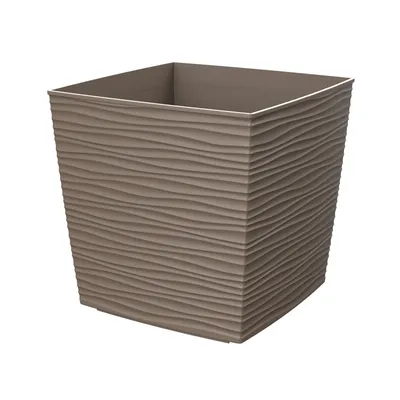 Saksija RAVENA 30x30x30 cm - Mokka