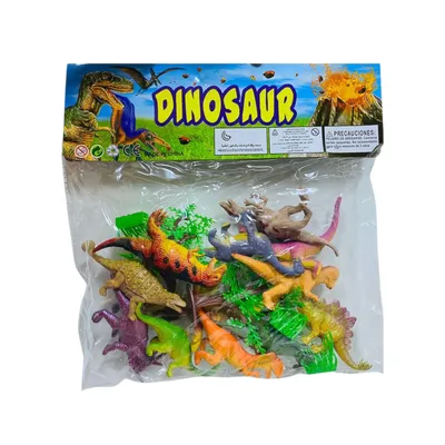 Set plastičnih figurica dinosaurusa – 12 komada sa biljkama