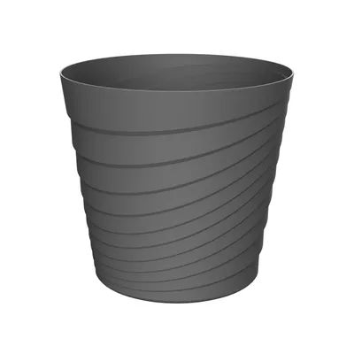 Saksija TOSCANA 22 cm - Tamno siva