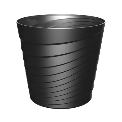 Saksija TOSCANA 30 cm - Crna
