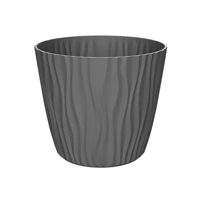 Saksija SAHARA 24 cm - Tamno siva