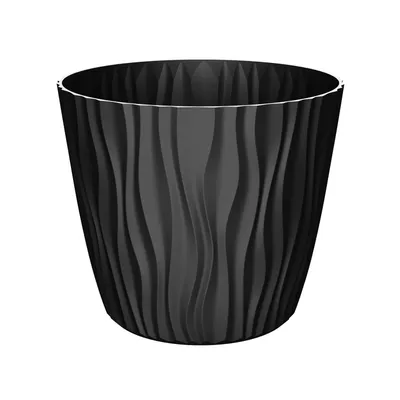 Saksija SAHARA 30 cm - Crna