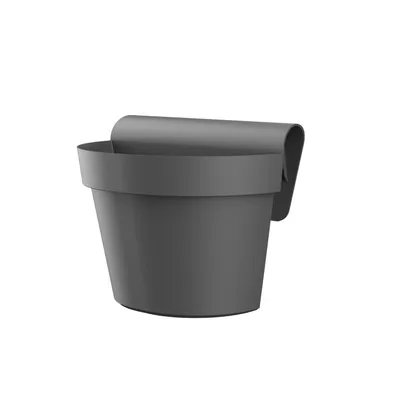 Žardinjera saksija sa nosačem 30 cm - Tamno siva