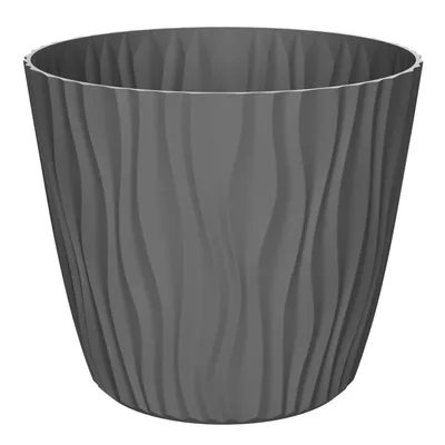 Saksija SAHARA 40 cm - Tamno siva