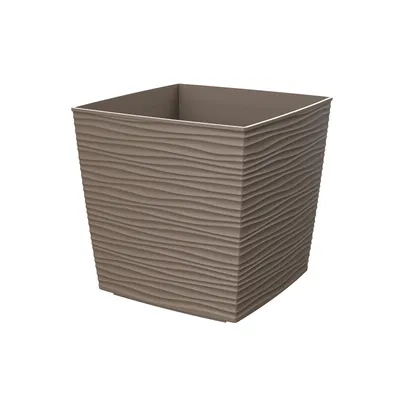 Saksija RAVENA 24x24x24 cm - Mokka