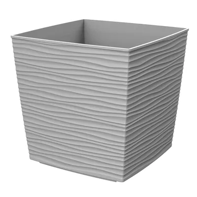 Saksija RAVENA 36x36x36 cm - Siva