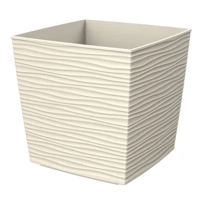 Saksija RAVENA 36x36x36 cm - Bež
