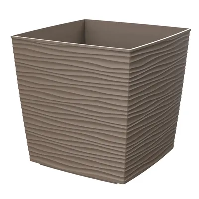 Saksija RAVENA 36x36x36 cm - Mokka