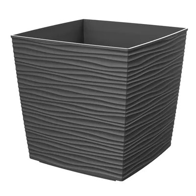 Saksija RAVENA 36x36x36 cm - Crna