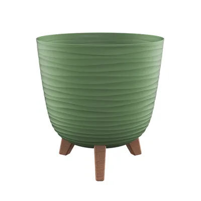 Saksija ANCONA sa nogicama 24 cm - Zelena