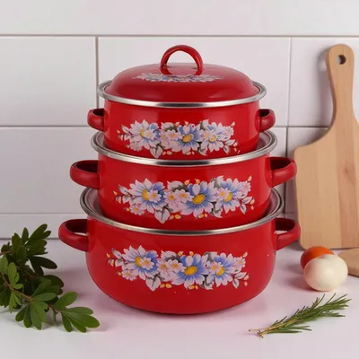 Šerpe SET 3/1 metalni poklopci 16/18/20 CM