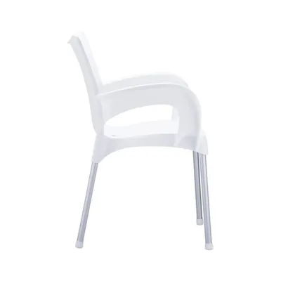 Stolica SMART sa Aluminijskim Nogama BIJELA