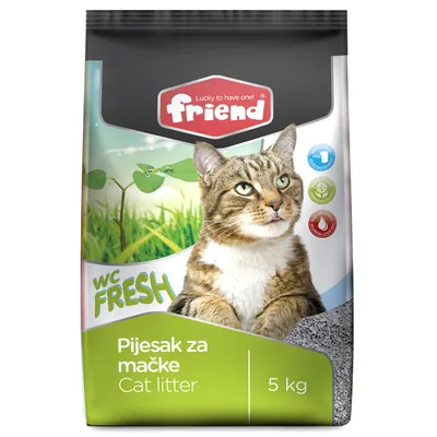 Friend pijesak za mačke WC Fresh - 5 kg