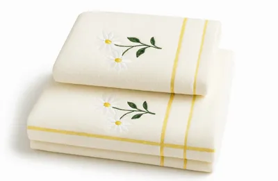 Odiseja peškir za ruke Kamilica 50×90 cm – 100% pamuk, bijeli