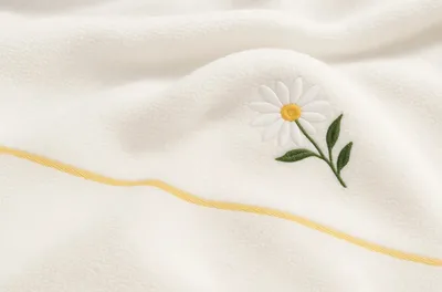 Odiseja peškir za kupanje Kamilica 65×130 cm – 100% pamuk, bijeli
