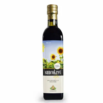 Hladno cijeđeno suncokretovo ulje 500 ml - GA-ME-HA