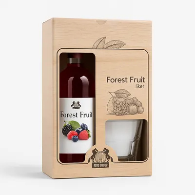 Forest Fruit Liker / Šumsko voće poklon set 0,7 L + čaša – Agro Group