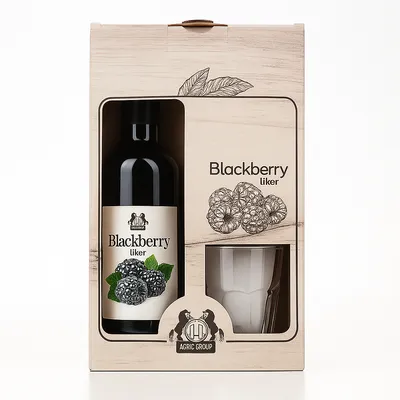 Blackberry Liker poklon set 0,7 L + čaša – Agro Group