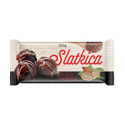 Čokolada za kuvanje i jelo - kakao, 200 g
