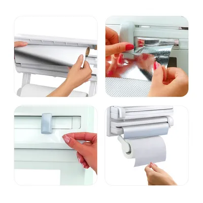Kuhinjski dispenser 3 u 1 – držač papira i folija