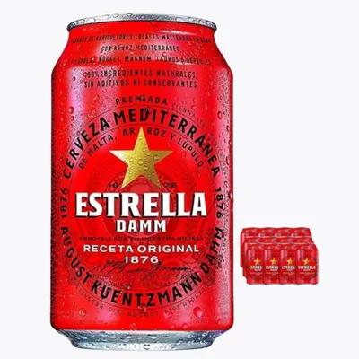 ESTRELLA DAMM premium lager pivo – paket 24×330 ml