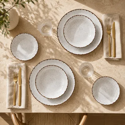 Previllage Rustico Ivory servis za jelo 18/1 - set tanjira za 6 osoba